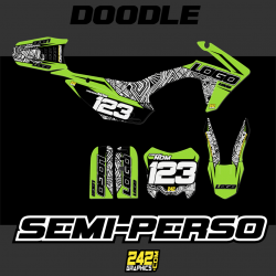 kit deco semi perso pitbike doodle lxrf ycf 242graphics