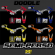 kit deco semi perso pitbike doodle lxrf ycf 242graphics