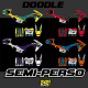 kit deco semi perso pitbike doodle lxrf ycf 242graphics