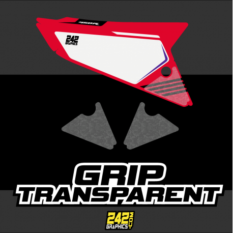 protection grip texturé transparent motocross