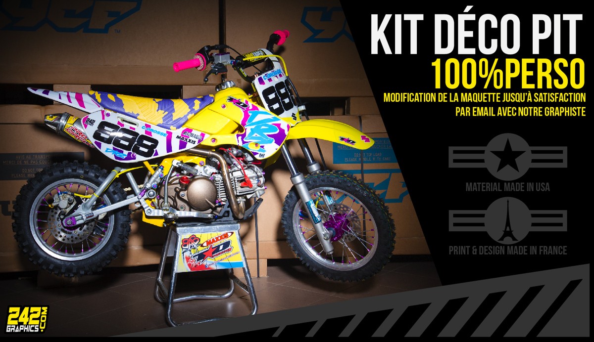 Kit déco pitbike minibike 100% perso